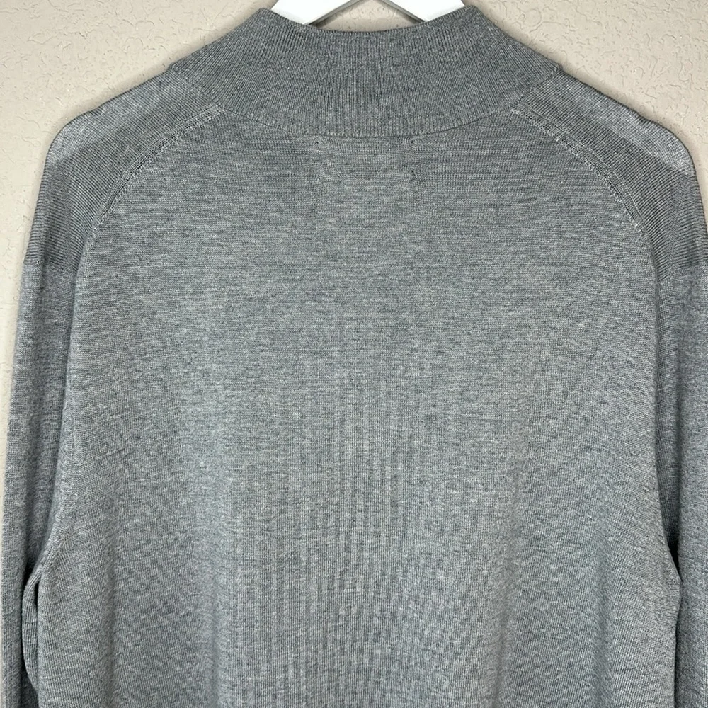 Banana Republic 100% Italian Merino‎ Wool by Baruffa Quarter Zip Sweater Size XL